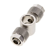 8x6 & G1/8'' Nickel plated Brass Banjo Tee Push-on Fitting [2 Pieces]
