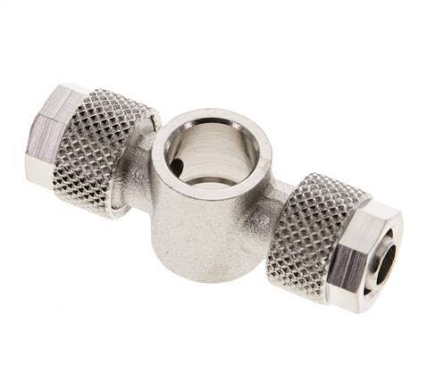 8x6 & G1/8'' Nickel plated Brass Banjo Tee Push-on Fitting [2 Pieces]