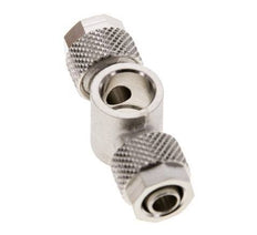 8x6 & G1/8'' Nickel plated Brass Banjo Tee Push-on Fitting [2 Pieces]