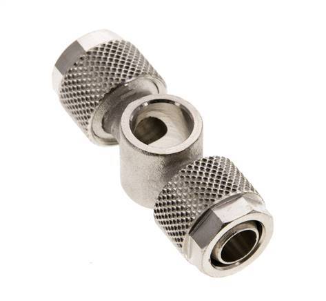 10x8 & G1/8'' Nickel plated Brass Banjo Tee Push-on Fitting