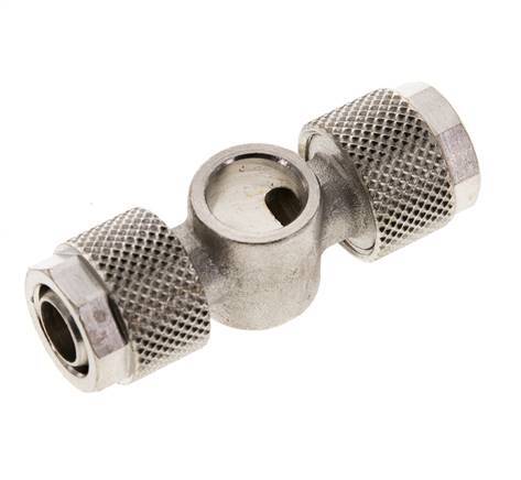 10x8 & G1/8'' Nickel plated Brass Banjo Tee Push-on Fitting