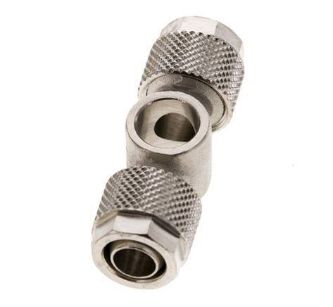 10x8 & G1/8'' Nickel plated Brass Banjo Tee Push-on Fitting