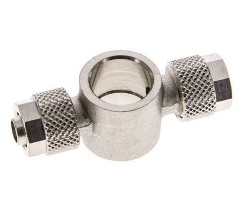 8x6 & G1/4'' Nickel plated Brass Banjo Tee Push-on Fitting [2 Pieces]