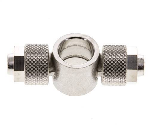 10x8 & G1/4'' Nickel plated Brass Banjo Tee Push-on Fitting [2 Pieces]