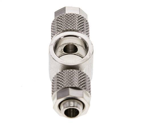10x8 & G1/4'' Nickel plated Brass Banjo Tee Push-on Fitting [2 Pieces]