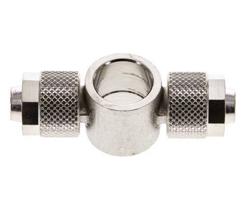 10x8 & G1/4'' Nickel plated Brass Banjo Tee Push-on Fitting [2 Pieces]