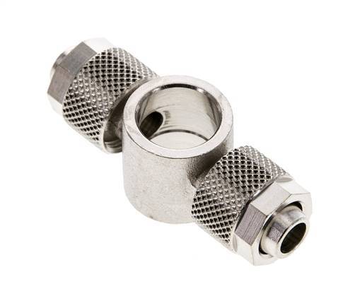 10x8 & G1/4'' Nickel plated Brass Banjo Tee Push-on Fitting [2 Pieces]
