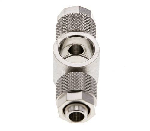 10x8 & G1/4'' Nickel plated Brass Banjo Tee Push-on Fitting [2 Pieces]