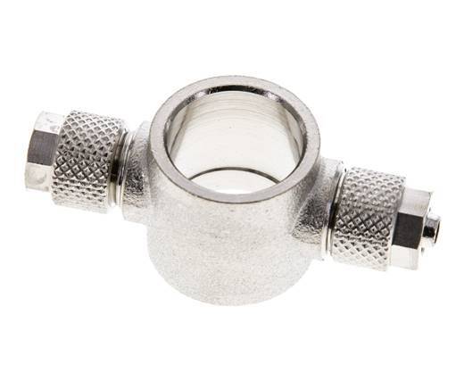 6x4 & G3/8'' Nickel plated Brass Banjo Tee Push-on Fitting