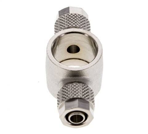 8x6 & G3/8'' Nickel plated Brass Banjo Tee Push-on Fitting