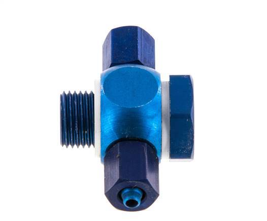 4.3x3 & G1/8'' Aluminum Banjo Tee Push-on Fitting with Male Threads with O-ring [10 Pieces]