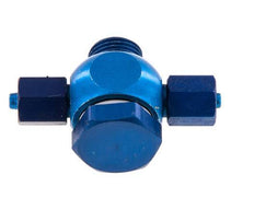 4.3x3 & G1/8'' Aluminum Banjo Tee Push-on Fitting with Male Threads with O-ring [10 Pieces]