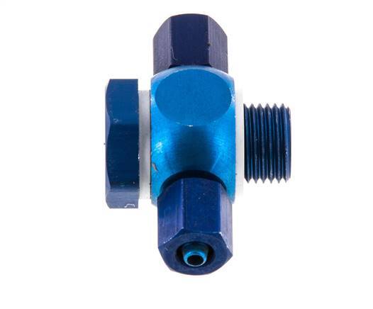 4.3x3 & G1/8'' Aluminum Banjo Tee Push-on Fitting with Male Threads with O-ring [10 Pieces]