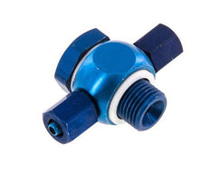4.3x3 & G1/8'' Aluminum Banjo Tee Push-on Fitting with Male Threads with O-ring [10 Pieces]