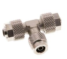 8x6 & 6x4 Nickel plated Brass Tee Push-on Fitting [2 Pieces]