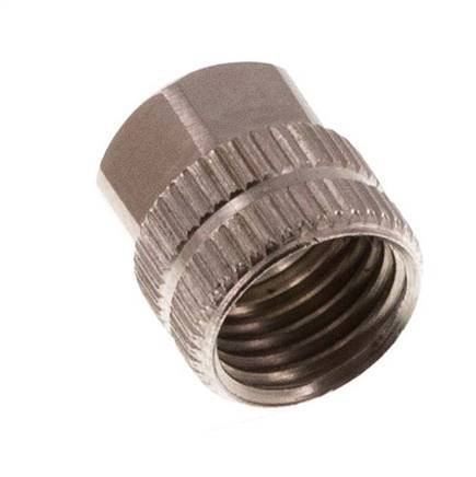 4.3x3mm (M7x0.75) Nickel-plated Brass Union Nut [20 Pieces]