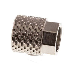 6x4mm (M8x0.75) Nickel-plated Brass Union Nut [20 Pieces]