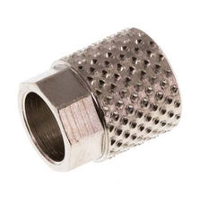 6x4mm (M8x0.75) Nickel-plated Brass Union Nut [20 Pieces]