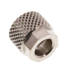 6x4mm (M10x1) Nickel-plated Brass Union Nut [20 Pieces]