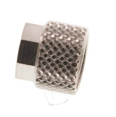 6x4mm (M10x1) Nickel-plated Brass Union Nut [20 Pieces]