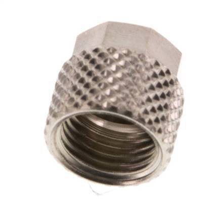 6x4mm (M10x1) Nickel-plated Brass Union Nut [20 Pieces]