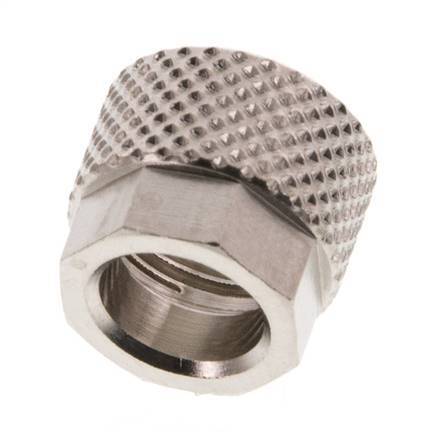 8x6mm (M12x1) Nickel-plated Brass Union Nut [20 Pieces]