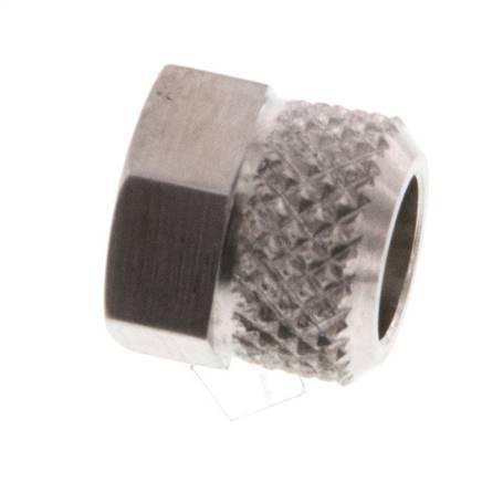 6x4mm (M8x1) Stainless Steel Union Nut [2 Pieces]