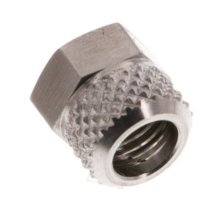 6x4mm (M8x1) Stainless Steel Union Nut [2 Pieces]