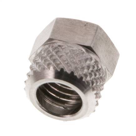 6x4mm (M8x1) Stainless Steel Union Nut [2 Pieces]