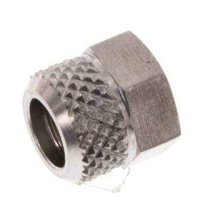 6x4mm (M8x1) Stainless Steel Union Nut [2 Pieces]