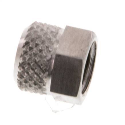 6x4mm (M8x1) Stainless Steel Union Nut [2 Pieces]
