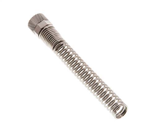 8x6mm (M12x1) Nickel-plated Brass Union Nut Bend Protection [2 Pieces]