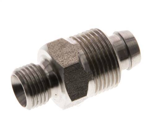 10x8 & G1/8'' Stainless Steel 1.4571 Straight Push-on Fitting with Male Threads