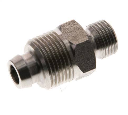 10x8 & G1/8'' Stainless Steel 1.4571 Straight Push-on Fitting with Male Threads