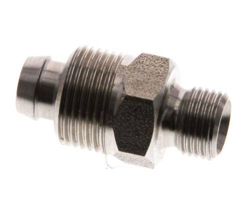 10x8 & G1/8'' Stainless Steel 1.4571 Straight Push-on Fitting with Male Threads