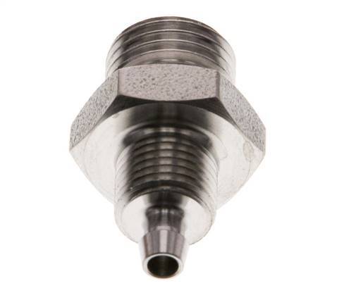 6x4 & G1/4'' Stainless Steel 1.4571 Straight Push-on Fitting with Male Threads