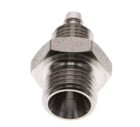 6x4 & G1/4'' Stainless Steel 1.4571 Straight Push-on Fitting with Male Threads