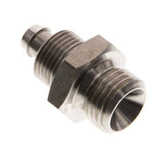 8x6 & G1/4'' Stainless Steel 1.4571 Straight Push-on Fitting with Male Threads