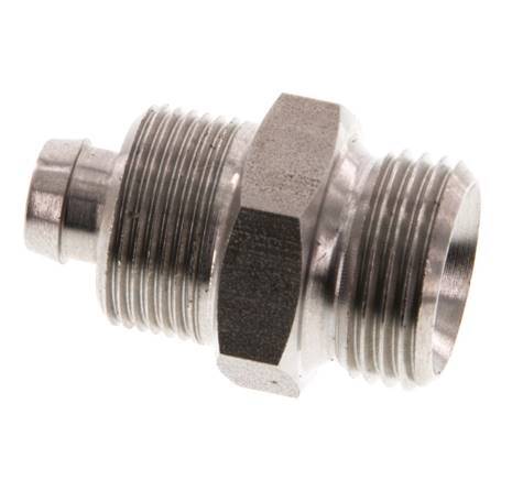 10x8 & G3/8'' Stainless Steel 1.4571 Straight Push-on Fitting with Male Threads