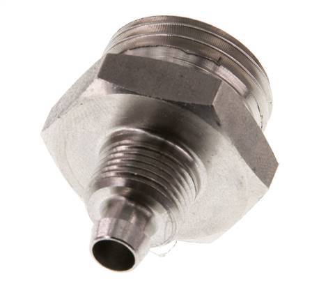 8x6 & G1/2'' Stainless Steel 1.4571 Straight Push-on Fitting with Male Threads