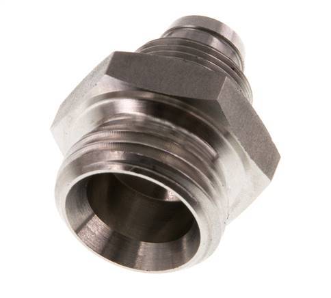 12x10 & G1/2'' Stainless Steel 1.4571 Straight Push-on Fitting with Male Threads