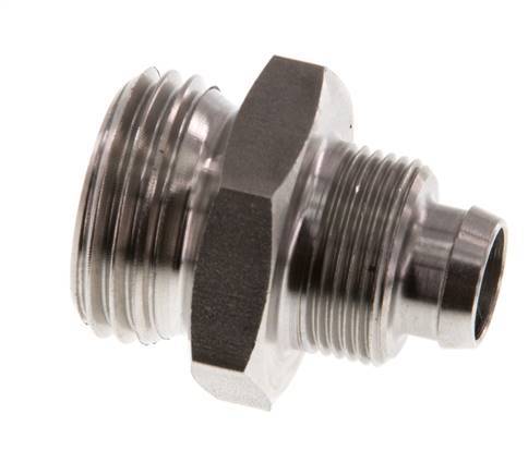 12x10 & G1/2'' Stainless Steel 1.4571 Straight Push-on Fitting with Male Threads