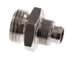 12x10 & G1/2'' Stainless Steel 1.4571 Straight Push-on Fitting with Male Threads
