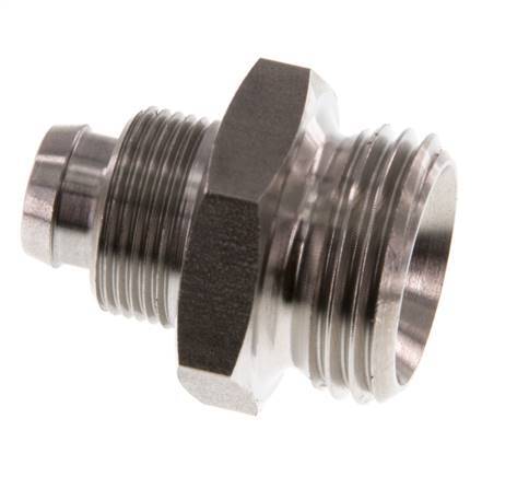 12x10 & G1/2'' Stainless Steel 1.4571 Straight Push-on Fitting with Male Threads
