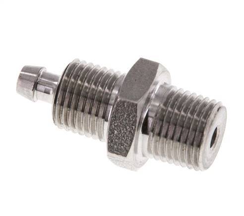 6x4 & 1/8''NPT Stainless Steel 1.4571 Straight Push-on Fitting with Male Threads