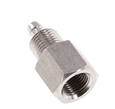 6x4 & G1/8'' Stainless Steel 1.4571 Straight Push-on Fitting with Female Threads