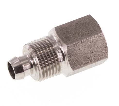 8x6 & G1/8'' Stainless Steel 1.4571 Straight Push-on Fitting with Female Threads