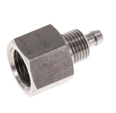 6x4 & G1/4'' Stainless Steel 1.4571 Straight Push-on Fitting with Female Threads