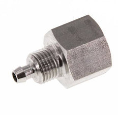 6x4 & G1/4'' Stainless Steel 1.4571 Straight Push-on Fitting with Female Threads