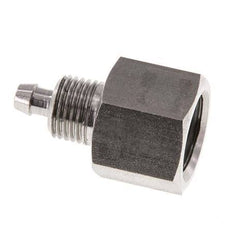 6x4 & G1/4'' Stainless Steel 1.4571 Straight Push-on Fitting with Female Threads